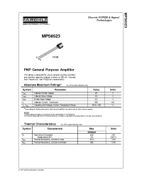 Datasheet MPS6523 manufacturer Fairchild