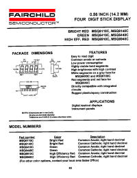 Datasheet MSQ6110C manufacturer Fairchild