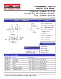 Datasheet MST4410C manufacturer Fairchild