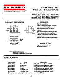 Datasheet MST5450C manufacturer Fairchild