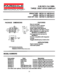 Datasheet MST6111C manufacturer Fairchild