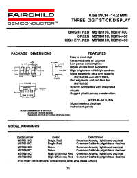 Datasheet MST6940C manufacturer Fairchild