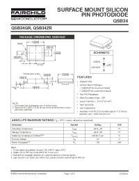 Datasheet QSB34GR manufacturer Fairchild