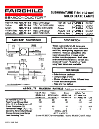 Datasheet QTLP912-4 manufacturer Fairchild