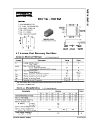 Datasheet RGF1B manufacturer Fairchild