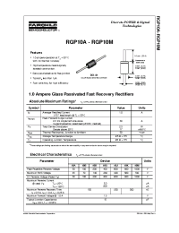 Datasheet RGP10B manufacturer Fairchild