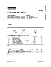 Datasheet SGR15N40L manufacturer Fairchild