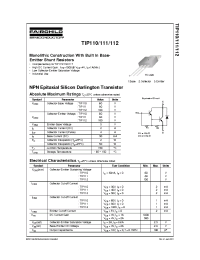 Datasheet TIP111 manufacturer Fairchild