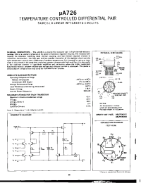Datasheet UA726 manufacturer Fairchild