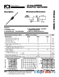 Datasheet 1N58202122 manufacturer FCI