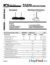 Datasheet FDR20/3001...20/3004 manufacturer FCI