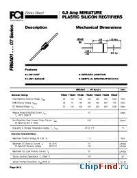 Datasheet FR6A01 manufacturer FCI