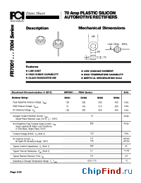 Datasheet FR7003 manufacturer FCI