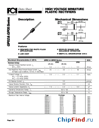 Datasheet GP05-10 manufacturer FCI