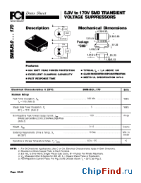 Datasheet SMBJ160A manufacturer FCI