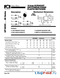 Datasheet UF16C05 manufacturer FCI