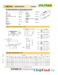 Datasheet 8481 manufacturer Filtran