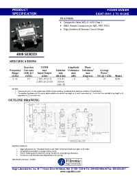 Datasheet 4008 manufacturer Filtronic