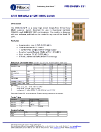 Datasheet FMS2002QFNES1 manufacturer Filtronic