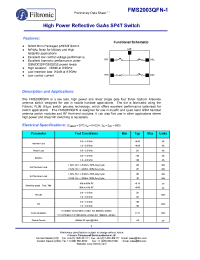Datasheet FMS2003-005 manufacturer Filtronic