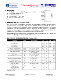 Datasheet FP1510SOT89 manufacturer Filtronic
