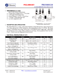 Datasheet FRD3500X230 manufacturer Filtronic