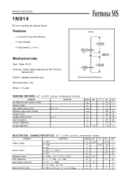 Datasheet 1N914 manufacturer Formosa