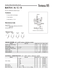 Datasheet BAT54A manufacturer Formosa