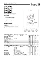 Datasheet BAV99W manufacturer Formosa