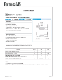Datasheet BZT52-C2V4 manufacturer Formosa