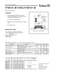 Datasheet FFM107-M manufacturer Formosa