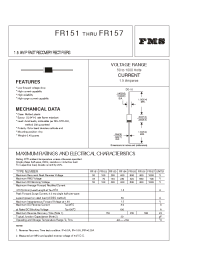 Datasheet FR151 manufacturer Formosa