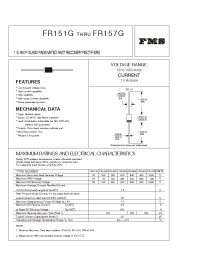 Datasheet FR153G manufacturer Formosa