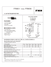 Datasheet FR804 manufacturer Formosa