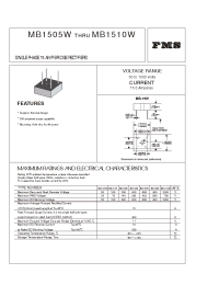 Datasheet MB1505W manufacturer Formosa