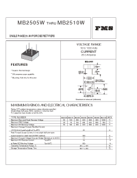 Datasheet MB2505W manufacturer Formosa