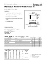 Datasheet MBR05100-M manufacturer Formosa