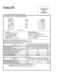 Datasheet UFF200-04 manufacturer Formosa