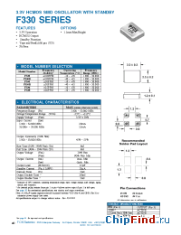 Datasheet F330R manufacturer Fox Electronics