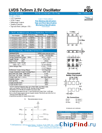 Datasheet F4710 manufacturer Fox Electronics