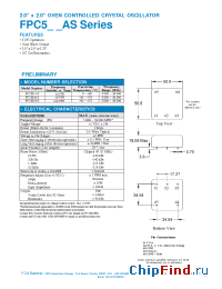 Datasheet FPC503AS manufacturer Fox Electronics