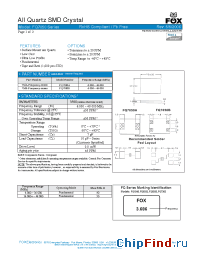 Datasheet FQ7050 manufacturer Fox Electronics