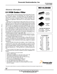 Datasheet MC14LC5480 manufacturer Freescale