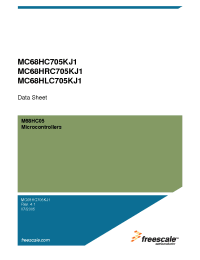 Datasheet MC68HC705KJ1 manufacturer Freescale