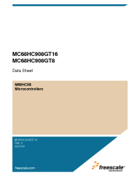 Datasheet MC68HC908GT16CFB manufacturer Freescale