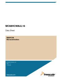Datasheet MC68HC908JL16 manufacturer Freescale