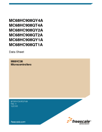 Datasheet MC68HC908QY4A manufacturer Freescale