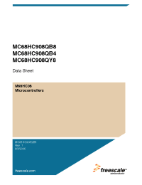 Datasheet MC908QB8 manufacturer Freescale