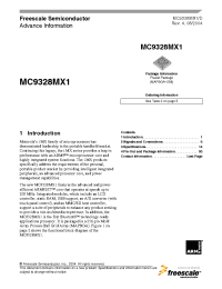 Datasheet MC9328MX1VH20 manufacturer Freescale