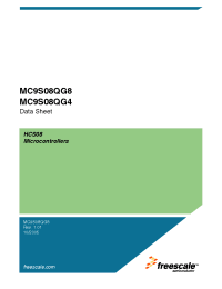 Datasheet MC9S08QG4CDTE manufacturer Freescale